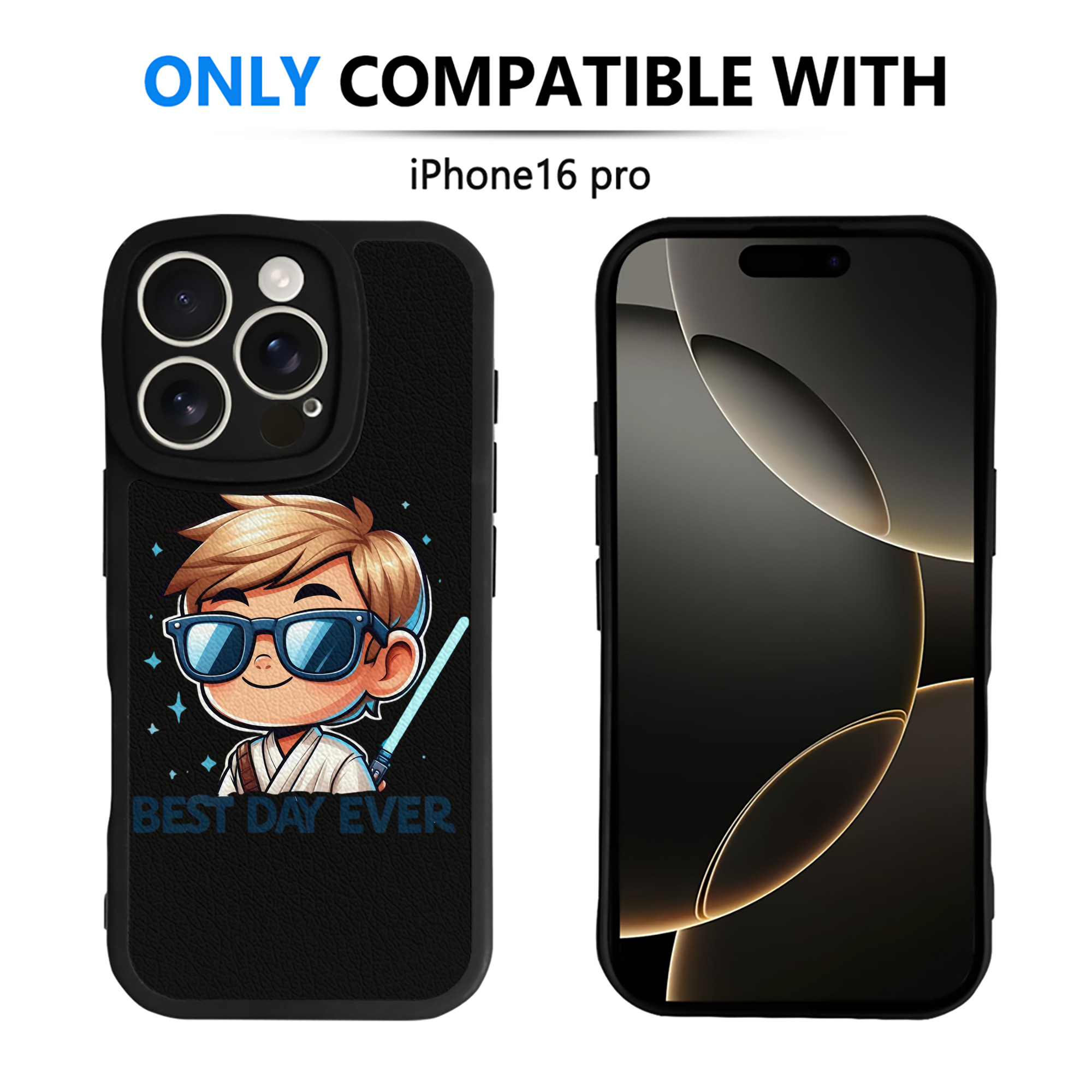 （画像用） スター・ウォーズ Star Wars 【iPhone 16シリーズ対応】シリコンスマホケース（レザー調） 材質：シリコン